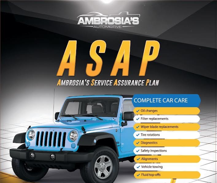 Ambrosia’s Automotive’s revolutionary ASAP plans!